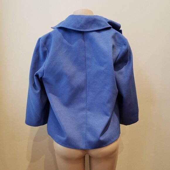 HARVEST BENARD Dressy Blue Pea Coat - Picture 3 of 7